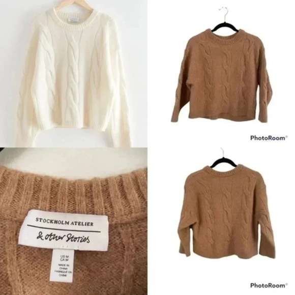 & Other Stories Sweaters - STOCKHOLMATELIER &other Stories cable knit wool/alpaca blend sweater Medium